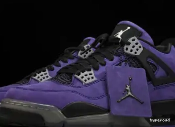Hyperoad Travis Scott Air Retro 4 Jordan Purple x 0704